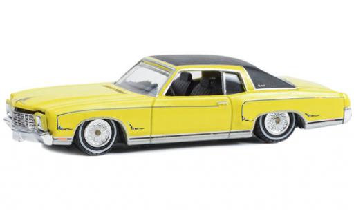 Coche miniatura Chevrolet Monte Carlo 1/64 Greenlight amarillo/negro 1971 Chevrolet Monte Carlo 1/64 Greenlight amarillo/negro 1971 coche miniatura