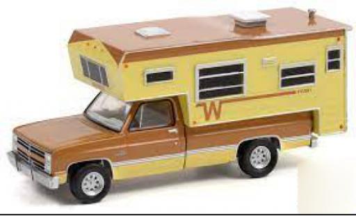 Coche miniatura Chevrolet Silverado 1/64 Greenlight marron/beige 1986 Chevrolet Silverado 1/64 Greenlight marron/beige 1986 coche miniatura