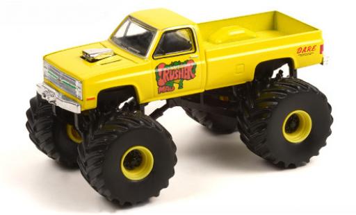Coche miniatura Chevrolet Silverado 1/64 Greenlight Mad Crusher 1987 Chevrolet Silverado 1/64 Greenlight Mad Crusher 1987 coche miniatura