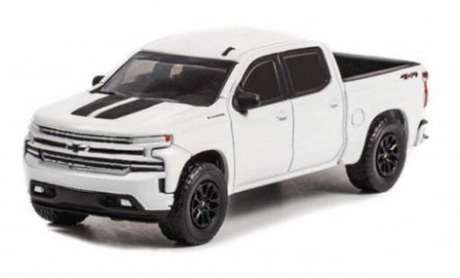 Coche miniatura Chevrolet Silverado 1/64 Greenlight RST Rally Edition blanco 2020 Chevrolet Silverado 1/64 Greenlight RST Rally Edition blanco 2020 coche miniatura