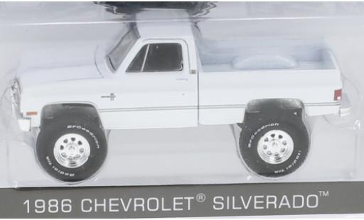Coche miniatura Chevrolet Silverado 1/64 Greenlight Squarebody blanco 1986 Chevrolet Silverado 1/64 Greenlight Squarebody blanco 1986 coche miniatura