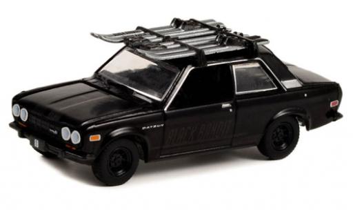 Datsun 510 1/64 Greenlight negro 1971 coche miniatura