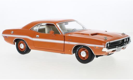 Coche miniatura Dodge Challenger 1/18 Greenlight R/T naranja/blanco 1970 Dodge Challenger 1/18 Greenlight R/T naranja/blanco 1970 coche miniatura
