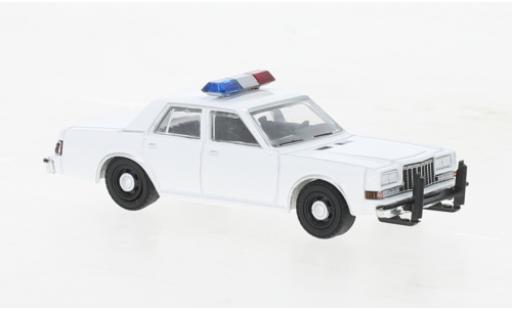 Dodge Diplomat 1/64 Greenlight blanco Police (USA) 1980 coche miniatura