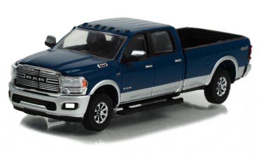 Coche miniatura Dodge RAM 1/64 Greenlight 2500 Laramie 4x4 azul/gris 2022 Dodge RAM 1/64 Greenlight 2500 Laramie 4x4 azul/gris 2022 coche miniatura