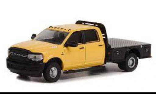 Coche miniatura RAM 3 1/64 Greenlight Dodge 500 Tradesman Dually Flatbed amarillo 2020 RAM 3 1/64 Greenlight Dodge 500 Tradesman Dually Flatbed amarillo 2020 coche miniatura