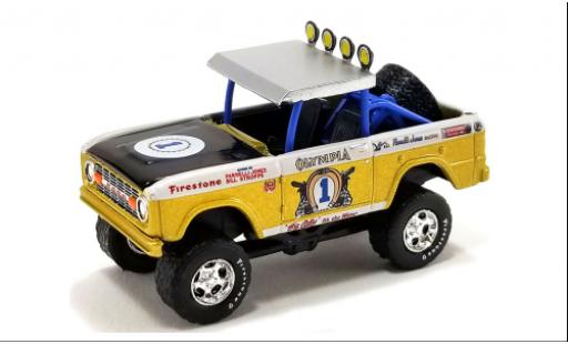 Coche miniatura Ford Bronco 1/64 Greenlight Baja Big Oly Tribute Edition 1970 Ford Bronco 1/64 Greenlight Baja Big Oly Tribute Edition 1970 coche miniatura