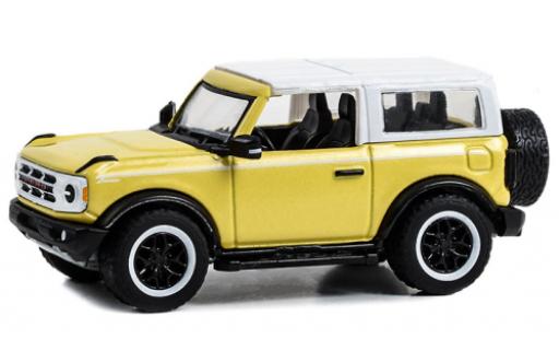 Coche miniatura Ford Bronco 1/64 Greenlight Heritage Edition amarillo clair/blanche 2023 Ford Bronco 1/64 Greenlight Heritage Edition amarillo clair/blanche 2023 coche miniatura