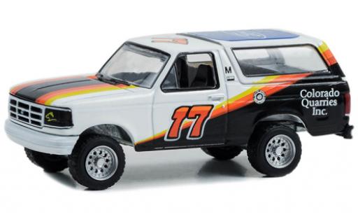 Coche miniatura Ford Bronco 1/64 Greenlight No.17 Pikes Peak 1994 Ford Bronco 1/64 Greenlight No.17 Pikes Peak 1994 coche miniatura