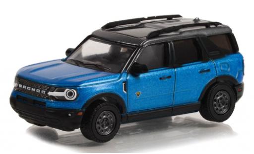 Coche miniatura Ford Bronco 1/64 Greenlight Sport Badlands metallise azul/negro 2022 Ford Bronco 1/64 Greenlight Sport Badlands metallise azul/negro 2022 coche miniatura