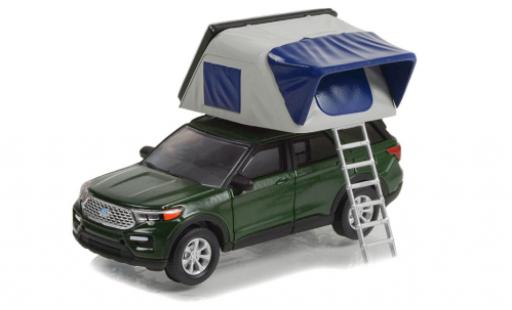 Coche miniatura Ford Explorer 1/64 Greenlight limited verde foncé 2022 Ford Explorer 1/64 Greenlight limited verde foncé 2022 coche miniatura