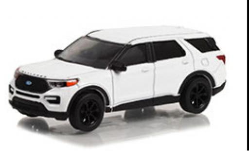 Coche miniatura Ford Explorer 1/64 Greenlight ST blanche 2022 Ford Explorer 1/64 Greenlight ST blanche 2022 coche miniatura