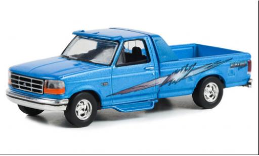 Coche miniatura Ford F-1 1/64 Greenlight 50 metallise azul Bigfoot Cruiser 1994 Ford F-1 1/64 Greenlight 50 metallise azul Bigfoot Cruiser 1994 coche miniatura
