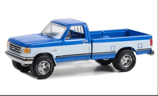 Coche miniatura Ford F-1 1/64 Greenlight 50 XLT Lariat metallise azul/blanche 1988 Ford F-1 1/64 Greenlight 50 XLT Lariat metallise azul/blanche 1988 coche miniatura