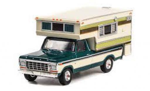 Coche miniatura Ford F-250 1/64 Greenlight verde/gris 1978 Ford F-250 1/64 Greenlight verde/gris 1978 coche miniatura