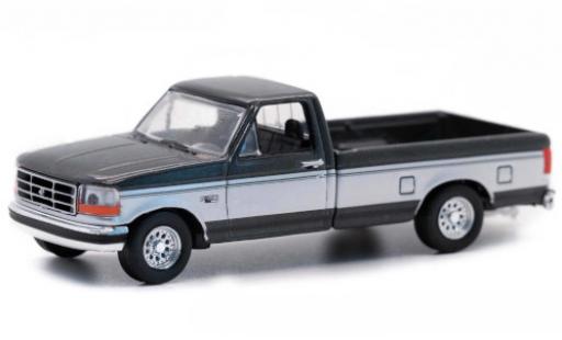 Coche miniatura Ford F-250 1/64 Greenlight metallise gris/gris 1992 Ford F-250 1/64 Greenlight metallise gris/gris 1992 coche miniatura
