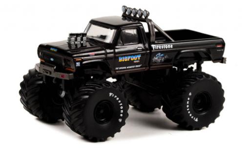 Coche miniatura Ford F-250 1/64 Greenlight negro Bigfoot 1974 Ford F-250 1/64 Greenlight negro Bigfoot 1974 coche miniatura