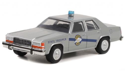 Ford LTD 1/64 Greenlight Crown Victoria gris Rain Man 1983 coche miniatura