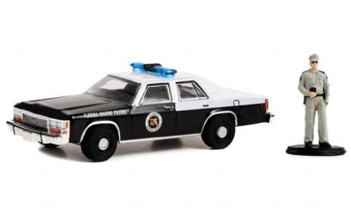 Ford LTD 1/64 Greenlight Florida Marine Patrol 1990 coche miniatura