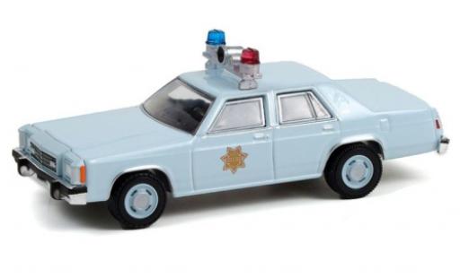 Ford LTD 1/64 Greenlight -S County Sheriff 1982 coche miniatura