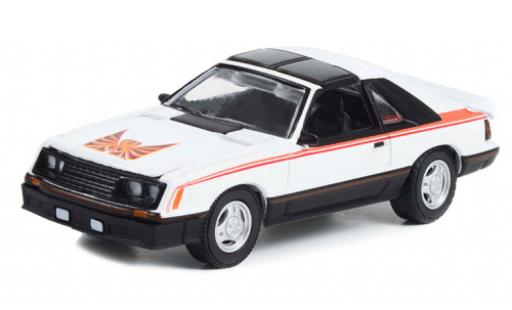 Ford Mustang 1/64 Greenlight Cobra blanco/Dekor 1981 coche miniatura