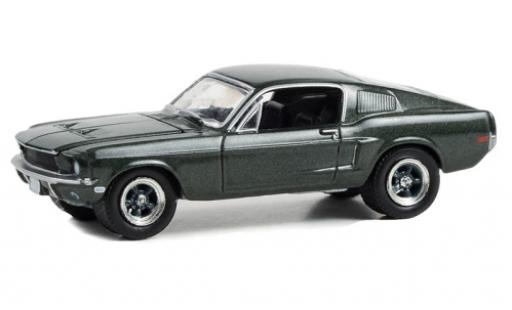 Coche miniatura Ford Mustang 1/64 Greenlight GT Fastback metallise verde 1968 Ford Mustang 1/64 Greenlight GT Fastback metallise verde 1968 coche miniatura
