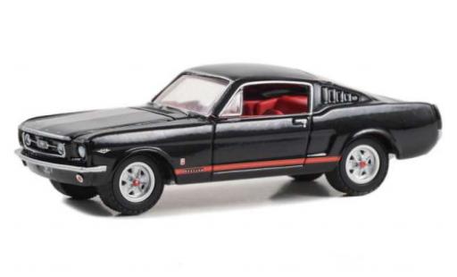 Coche miniatura Ford Mustang 1/64 Greenlight GT negro 1965 Ford Mustang 1/64 Greenlight GT negro 1965 coche miniatura