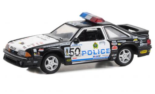 Coche miniatura Ford Mustang 1/64 Greenlight LX Blue Line Racing 1993 Ford Mustang 1/64 Greenlight LX Blue Line Racing 1993 coche miniatura