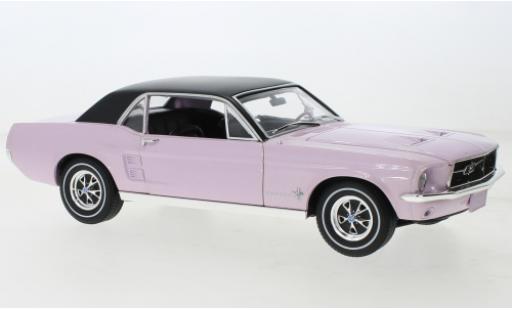 Ford Mustang 1/18 Greenlight rouge/negro 1968 coche miniatura