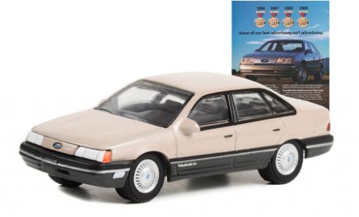 Coche miniatura Ford Taurus 1/64 Greenlight beige 1989 Ford Taurus 1/64 Greenlight beige 1989 coche miniatura