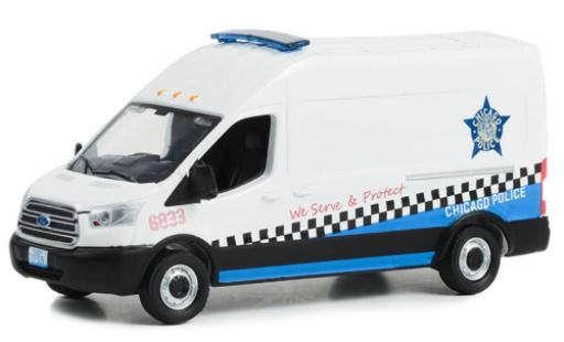 Coche miniatura Ford Transit 1/64 Greenlight LWB HD Chicago Police 2019 Ford Transit 1/64 Greenlight LWB HD Chicago Police 2019 coche miniatura