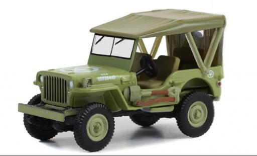Coche miniatura Jeep Willys 1/64 Greenlight MB d 1945 Jeep Willys 1/64 Greenlight MB d 1945 coche miniatura