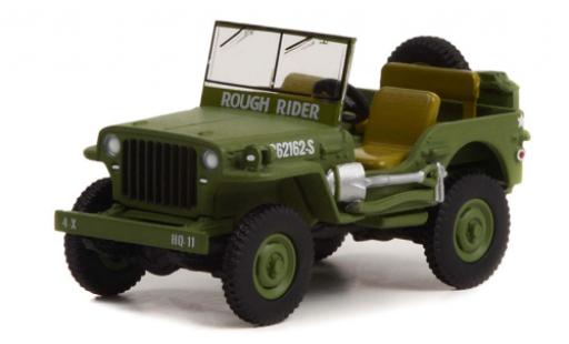Coche miniatura Jeep Willys 1/64 Greenlight MB mattoliv US Army 1942 Jeep Willys 1/64 Greenlight MB mattoliv US Army 1942 coche miniatura