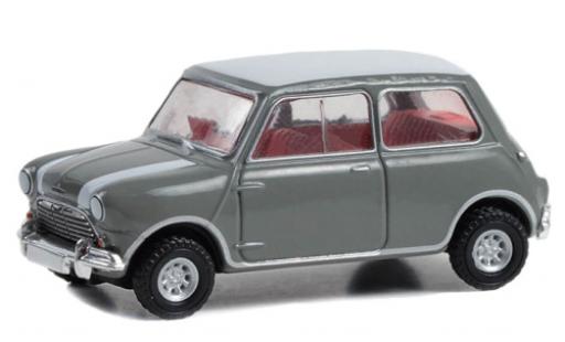 Coche miniatura Mini Cooper 1/64 Greenlight S gris/blanche 1965 Mini Cooper 1/64 Greenlight S gris/blanche 1965 coche miniatura