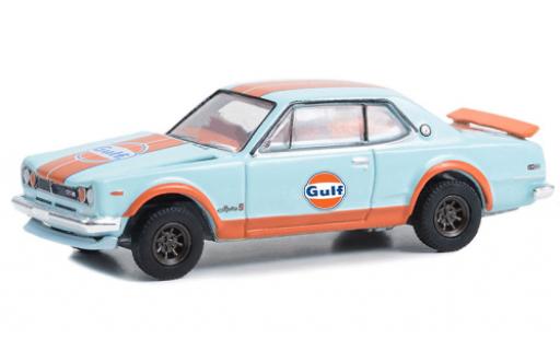 Nissan Skyline 1/64 Greenlight 2000 GT-R (KPGC110) Gulf 1971 coche miniatura