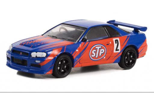 Nissan Skyline 1/64 Greenlight GT-R (R34) STP 2002 coche miniatura
