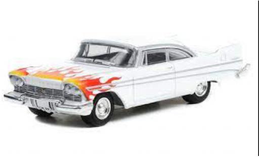Coche miniatura Plymouth Belvedere 1/64 Greenlight blanco/Dekor 1957 Plymouth Belvedere 1/64 Greenlight blanco/Dekor 1957 coche miniatura