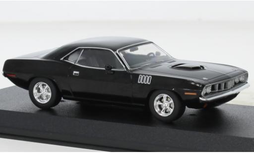 Plymouth Cuda 1/43 Greenlight negro John Wick 1971 coche miniatura