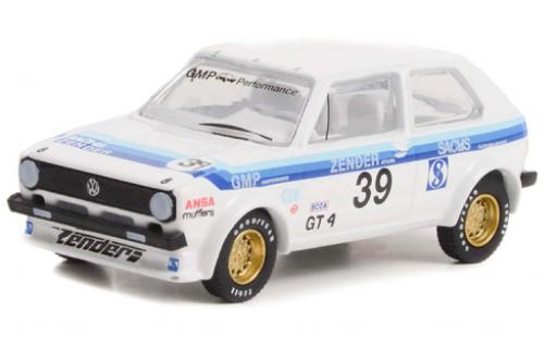 Coche miniatura Volkswagen Golf 1/64 Greenlight I Rabbit blanche/Décorer 1975 Volkswagen Golf 1/64 Greenlight I Rabbit blanche/Décorer 1975 coche miniatura