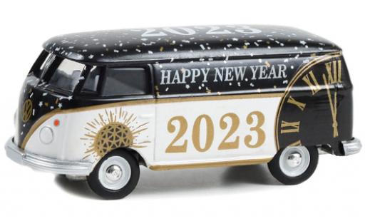 Volkswagen T1 1/64 Greenlight fourgon Happy Nouveau Year 2023 coche miniatura