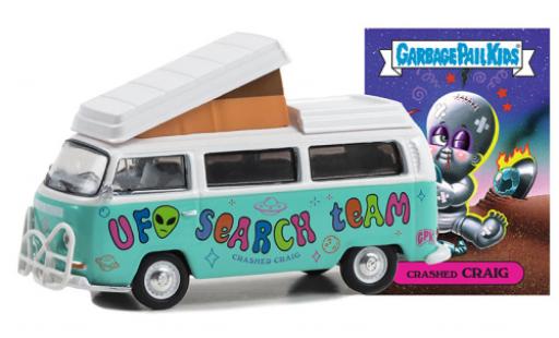 Coche miniatura Volkswagen T2 1/64 Greenlight Camper la chaux/blanche 1968 Volkswagen T2 1/64 Greenlight Camper la chaux/blanche 1968 coche miniatura