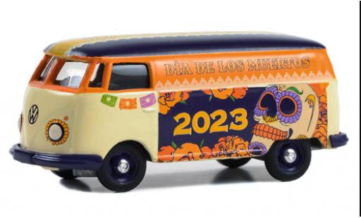 Coche miniatura Volkswagen T2 1/64 Greenlight fourgon 2023 - Dia De Los Muertos Volkswagen T2 1/64 Greenlight fourgon 2023 - Dia De Los Muertos coche miniatura