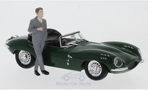 Coche miniatura Jaguar XK SS 1/43 Greenlight SS verde RHD 1957 Steve McQueen Collection mit Fahrer Figur Jaguar XK SS 1/43 Greenlight SS verde RHD 1957 Steve McQueen Collection mit Fahrer Figur coche miniatura