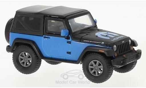 Coche miniatura Jeep Wrangler 1/43 Greenlight azul/negro MOPAR 2010 Jeep Wrangler 1/43 Greenlight azul/negro MOPAR 2010 coche miniatura