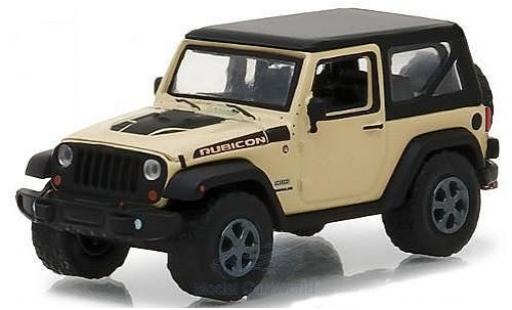 Coche miniatura Jeep Wrangler 1/64 Greenlight Rubicon Recon beige/negro 2017 Jeep Wrangler 1/64 Greenlight Rubicon Recon beige/negro 2017 coche miniatura