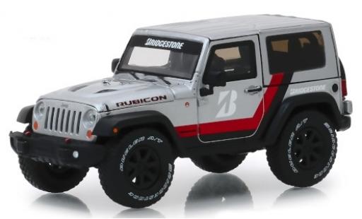 Coche miniatura Jeep Wrangler 1/43 Greenlight Rubicon gris/Dekor Bridgestone 2014 Jeep Wrangler 1/43 Greenlight Rubicon gris/Dekor Bridgestone 2014 coche miniatura
