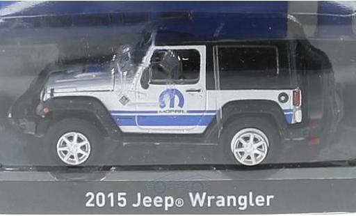 Jeep Wrangler 1/64 Greenlight gris/negro 2015 coche miniatura