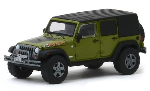 Coche miniatura Jeep Wrangler 1/64 Greenlight Unlimited Mountain Edition metalico verde/matt-negro 2010 Jeep Wrangler 1/64 Greenlight Unlimited Mountain Edition metalico verde/matt-negro 2010 coche miniatura