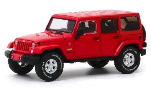 Coche miniatura Jeep Wrangler 1/43 Greenlight Unlimited Sahara rojo 2017 Jeep Wrangler 1/43 Greenlight Unlimited Sahara rojo 2017 coche miniatura