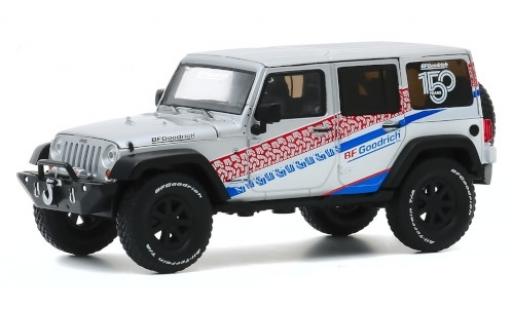 Coche miniatura Jeep Wrangler 1/43 Greenlight Unlimited gris/Dekor 150 Years BF Goodrich 2017 Jeep Wrangler 1/43 Greenlight Unlimited gris/Dekor 150 Years BF Goodrich 2017 coche miniatura